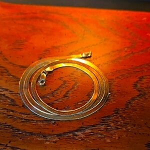 Elegant 20" Gold Plated Chain Necklace